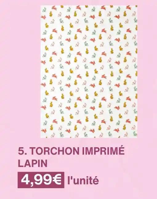 TORCHON IMPRIMÉ