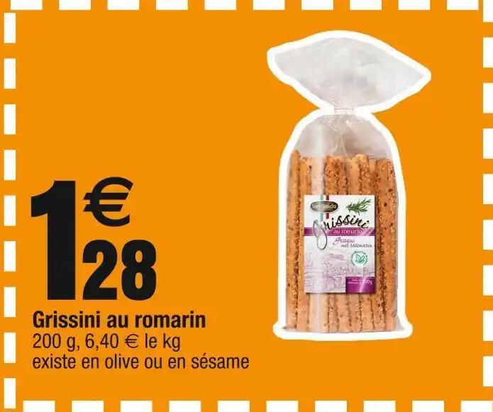 Grissini au romarin