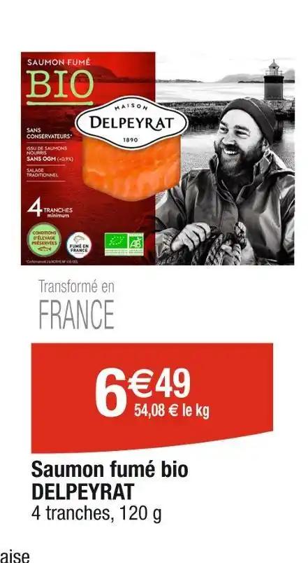DELPEYRAT Saumon fumé bio