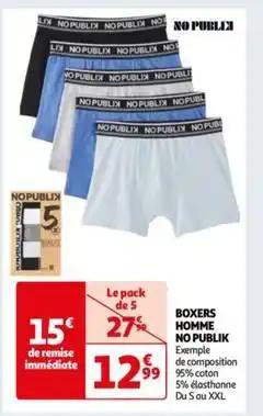 No publik - boxers homme