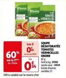 Knorr - soupe déshydratée tomates vermicelles