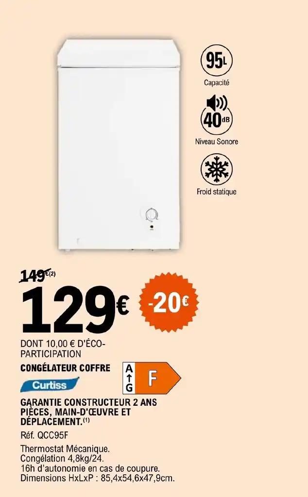 CONGÉLATEUR COFFRE