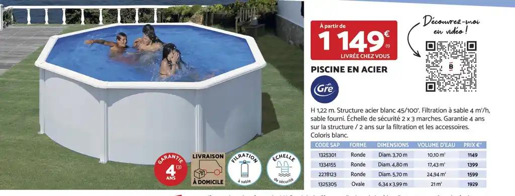 PISCINE EN ACIER