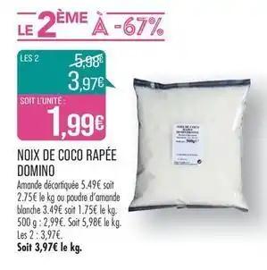 Noix de coco rapée domino