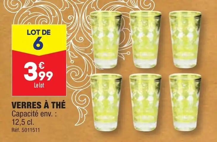 VERRES À THÉ