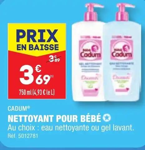 CADUM® NETTOYANT POUR BÉBÉ✪