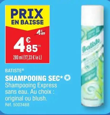 BATISTE® SHAMPOOING SEC⭑