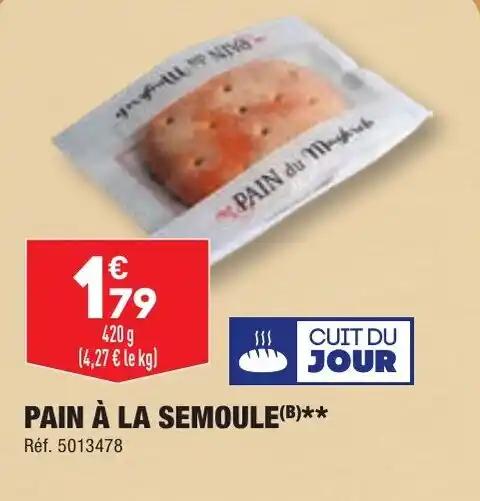 PAIN À LA SEMOULE(B)**