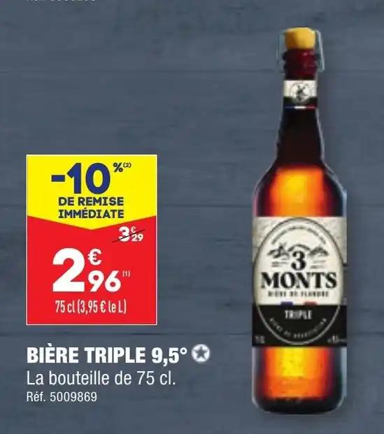 BIÈRE TRIPLE 9,5° ✪