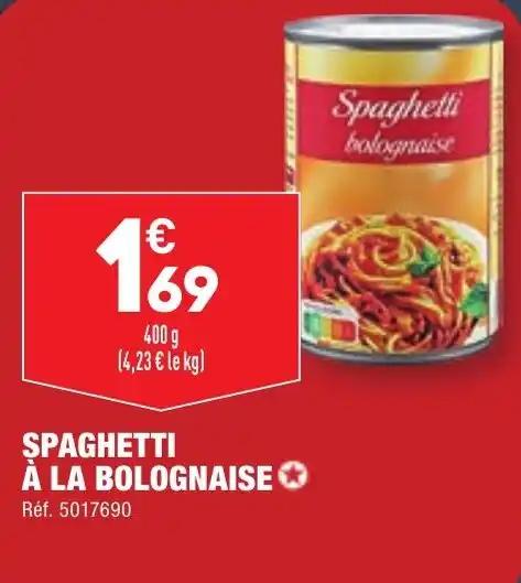 SPAGHETTI À LA BOLOGNAISE ✪