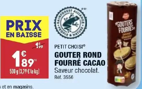 GOUTER ROND FOURRÉ CACAO