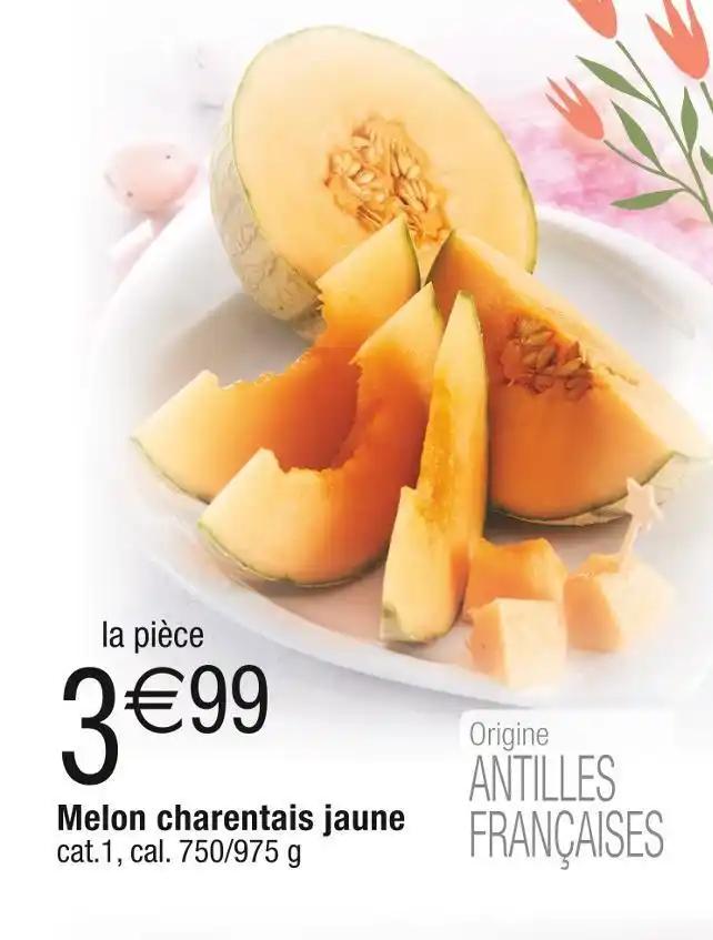 Melon charentais jaune