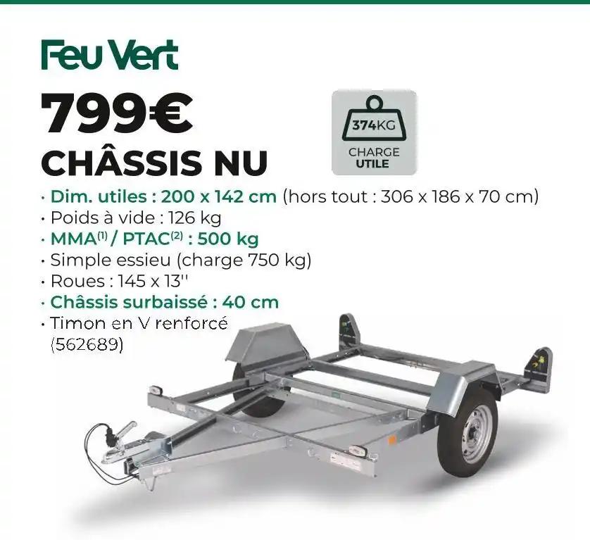 Feu vert CHÂSSIS NU