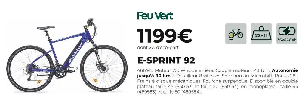 FEU VERT E-SPRINT 92