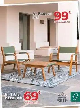 Fauteuil bali