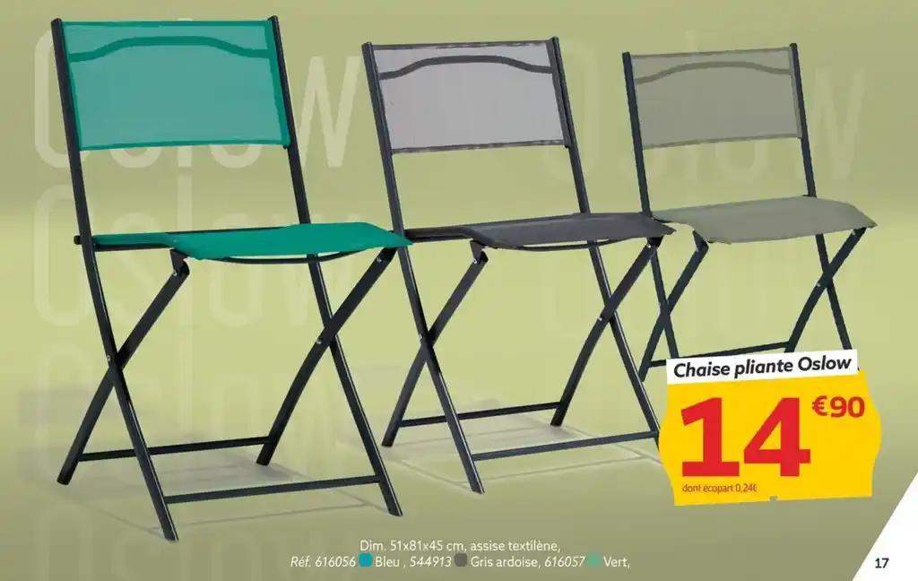 Chaise plante oslow