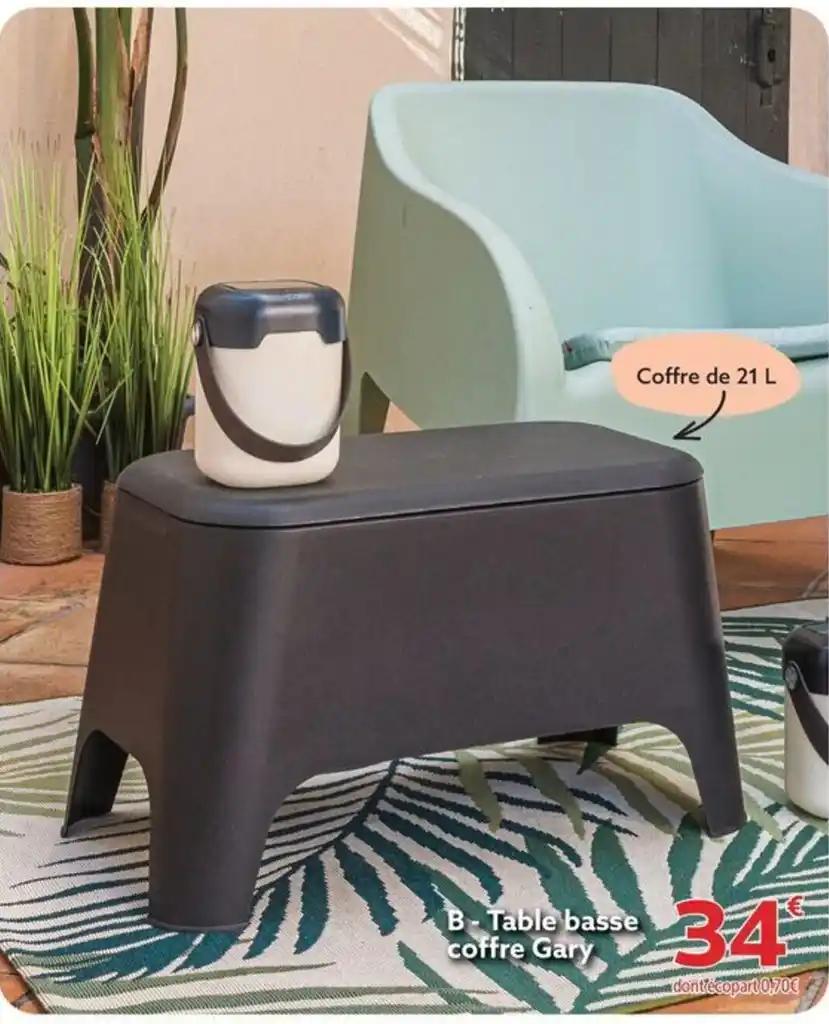 B - Table basse coffre Gary