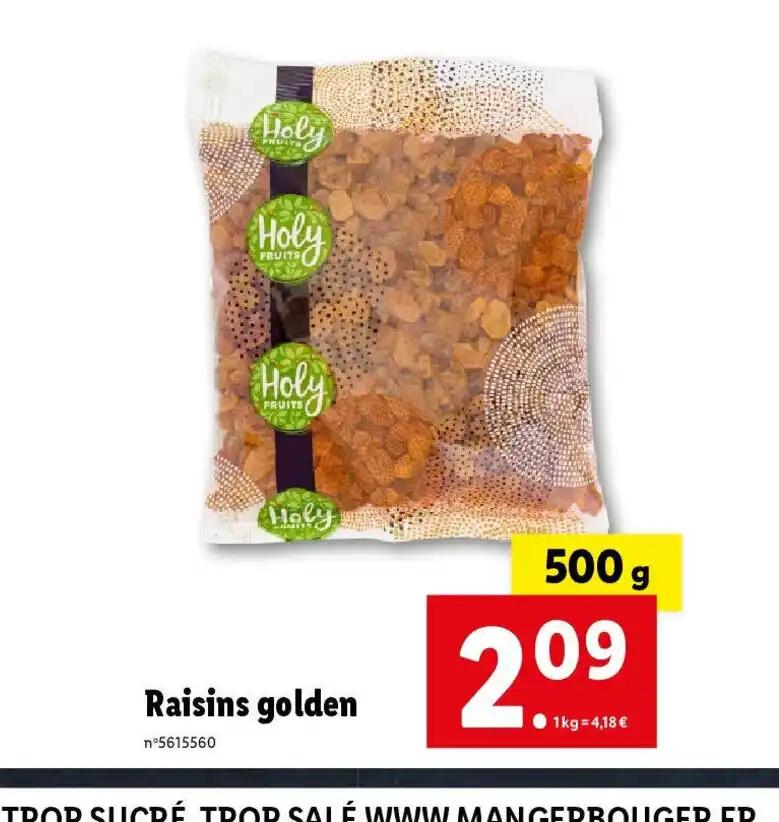 Raisins golden