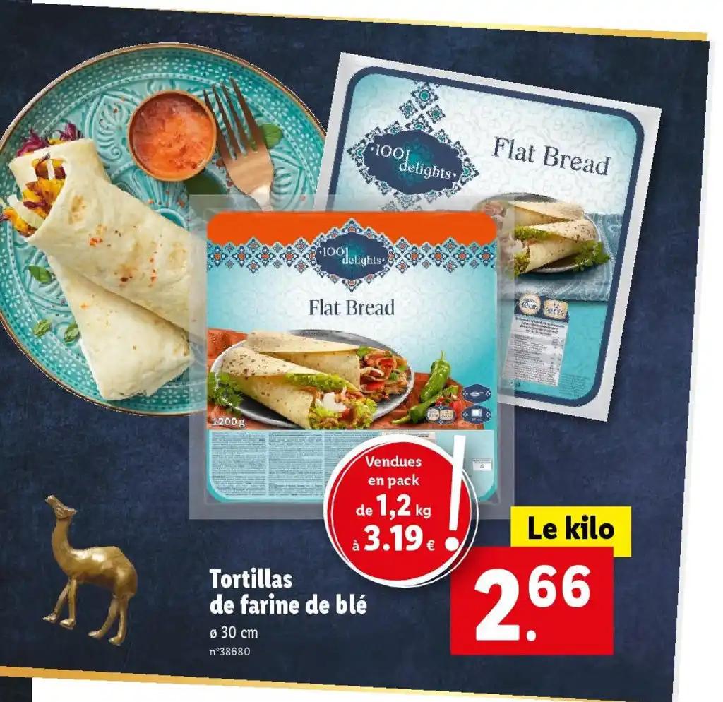 Tortillas de farine de blé