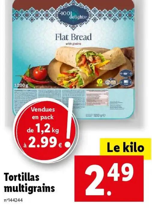 Tortillas multigrains