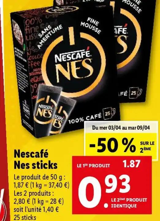 Nescafé Nes sticks