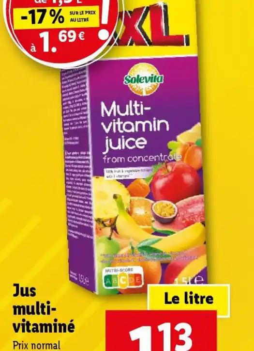 Jus multi- vitaminé