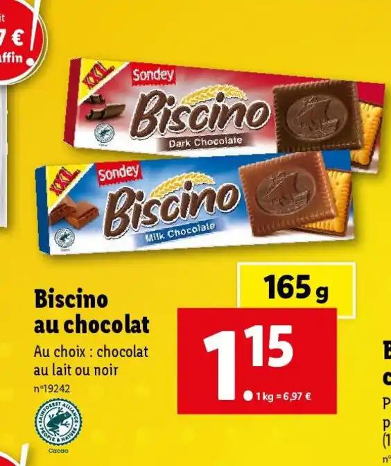 au chocolat Biscino