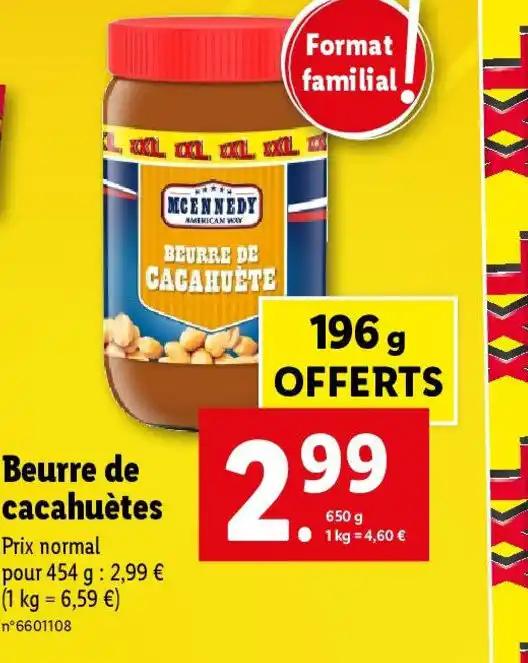 Beurre de cacahuètes
