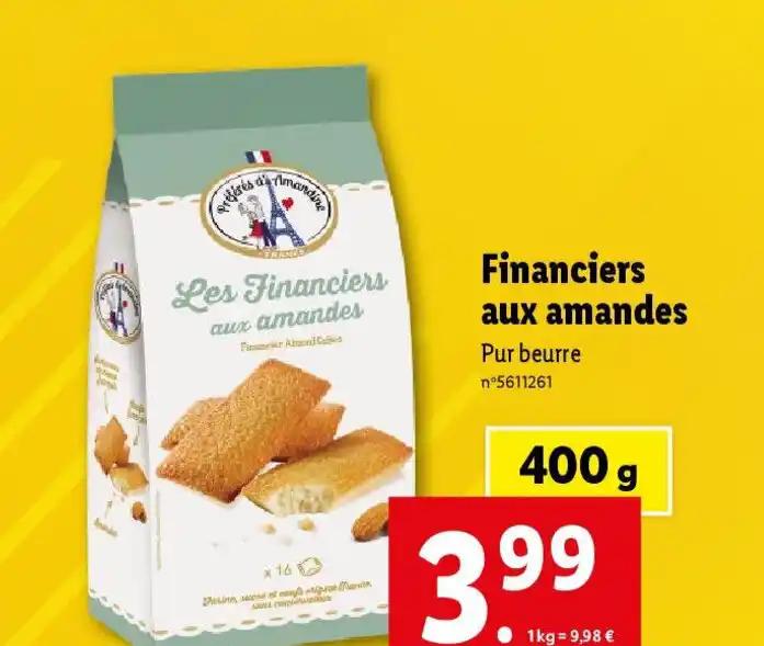 Financiers aux amandes