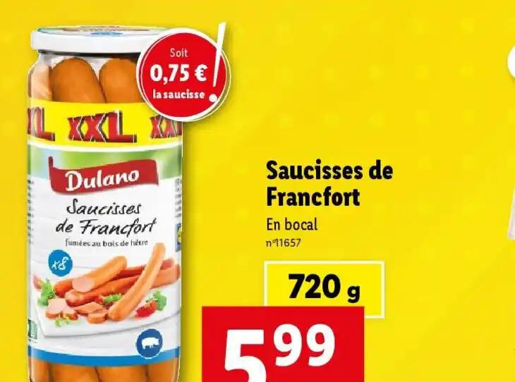 Saucisses de Francfort