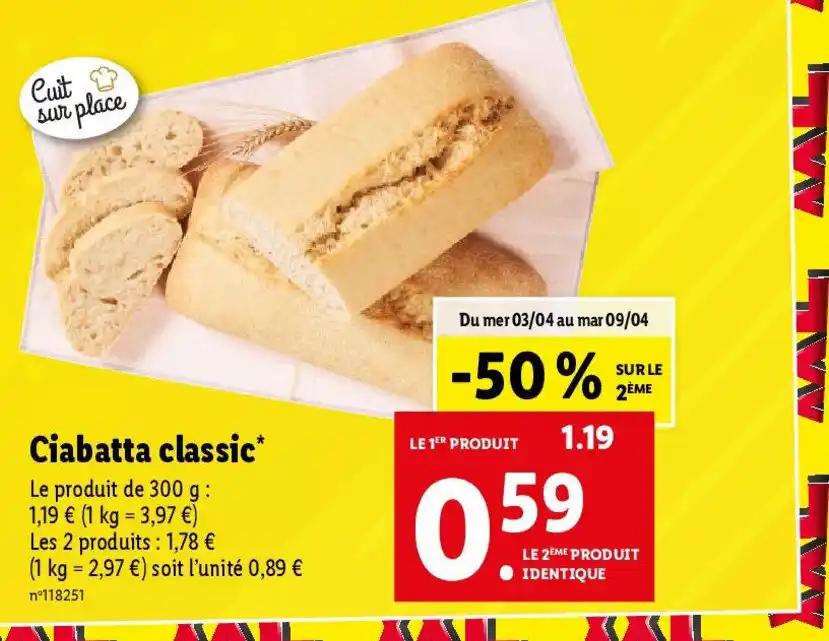 Ciabatta classic*