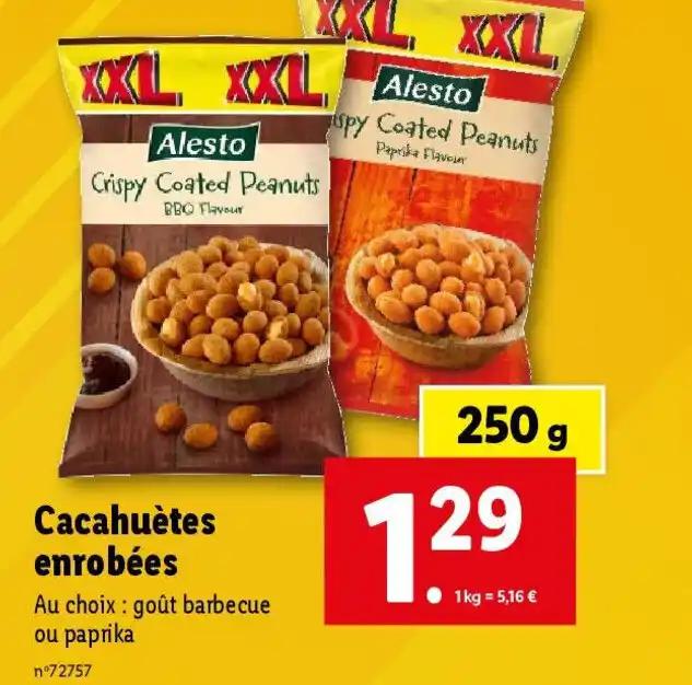 Cacahuètes enrobées