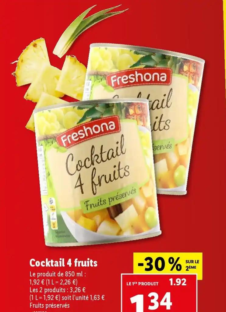 Cocktail 4 fruits