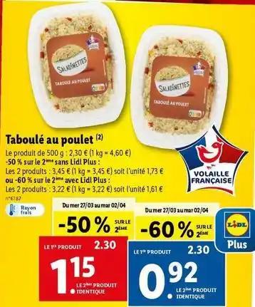 Taboulé au poulet