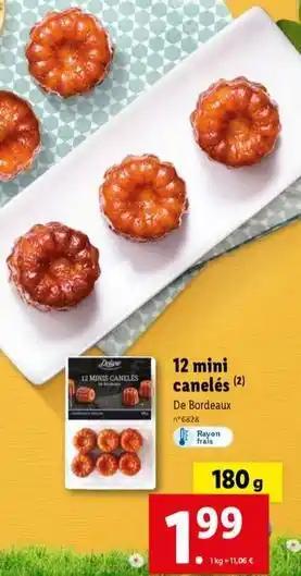 12 mini canelés