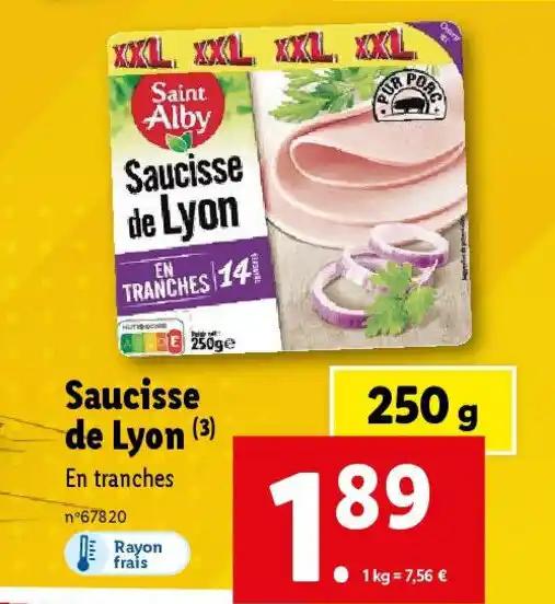 Saucisse De Lyon