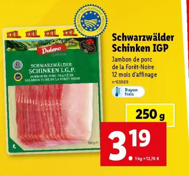Schwarzwälder Schinken IGP