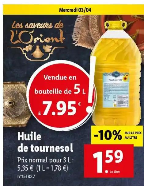 Huile de tournesol