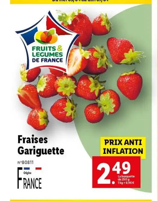 Fraises Gariguette