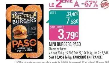 Paso - mini burgers