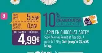 Abtey - lapin en chocolat