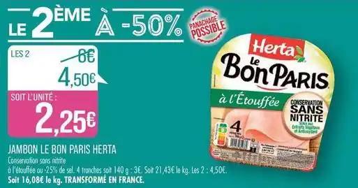 Herta - jambon le bon paris