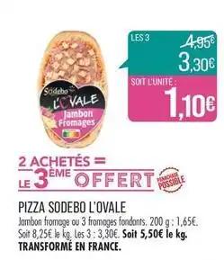 Sodebo - pizza l'ovale