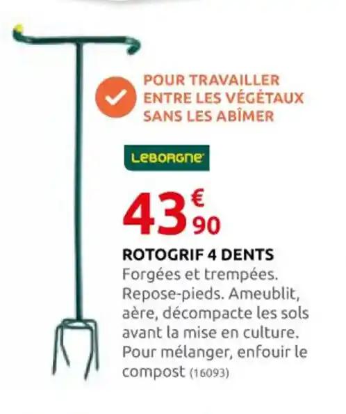 ROTOGRIF 4 DENTS
