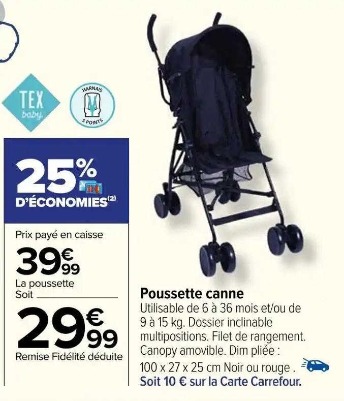 Poussette canne