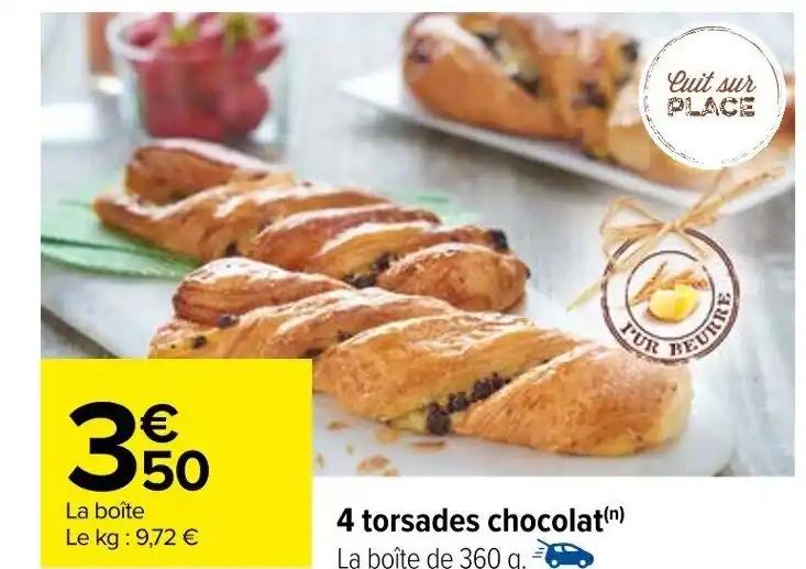 4 torsades chocolat (n)