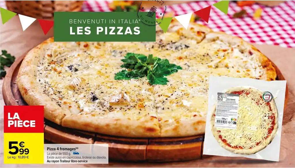 Pizza 4 fromages (n)