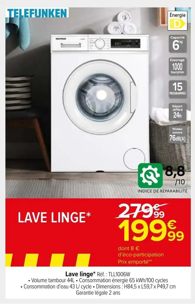 Lave linge*