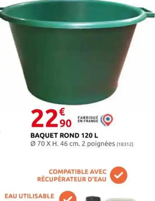 BAQUET ROND 120 L