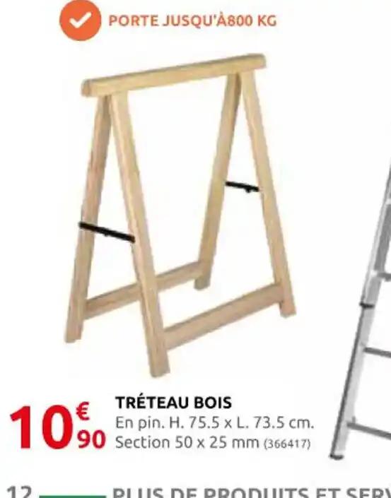 TRÉTEAU BOIS